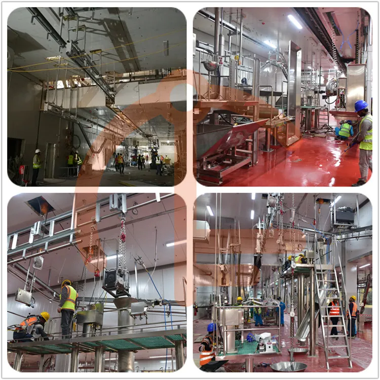 Ritual cattle slaughterhouse and cattle slaughterhouse meat traceability system equipment
