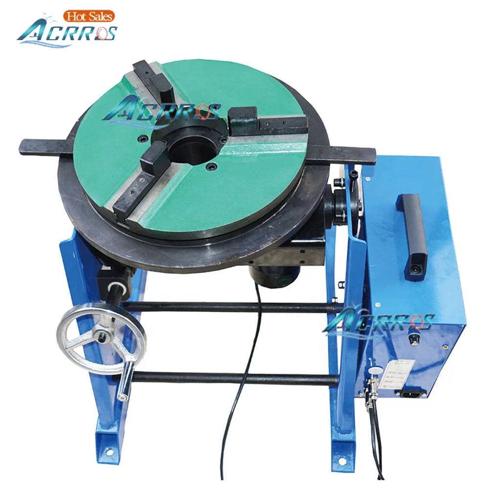 220V Small Welding Positioner with 30kg Rotating Turn Table New Condition 200 Welding Chuck 30kg Mig Mode