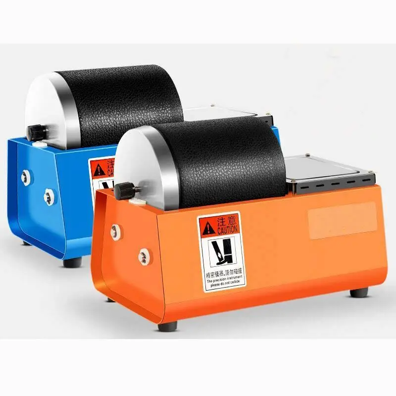TEBAK Silicone Polishing Machine Gold and Silver Jewelry Rotary Rock Tumbler Barrel Polisher Grinding Cleaning Grinder Equipment