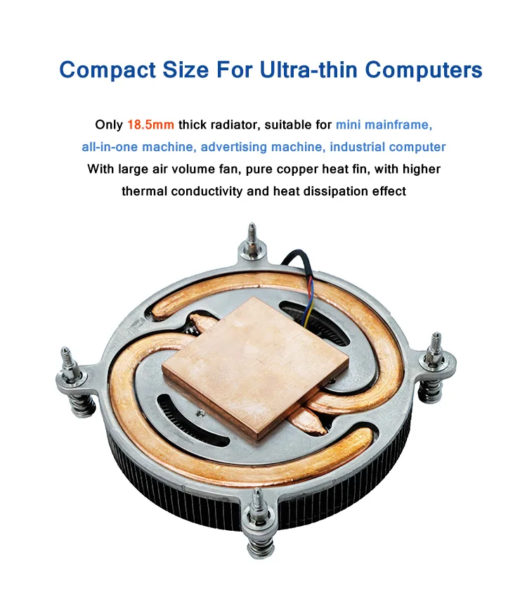 Low Profile Cpu Cooler, RGB, Copper, Aluminum - detail 10