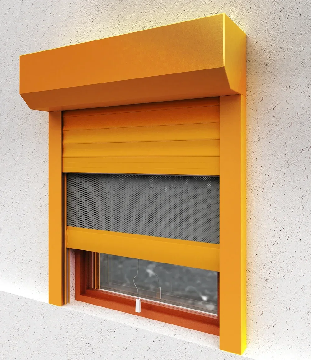 TOMA Aluminium Roller Shutter Window with Fashionable Design Aluminum Sliding Window Roller windows and Doors Aluminum Alloy