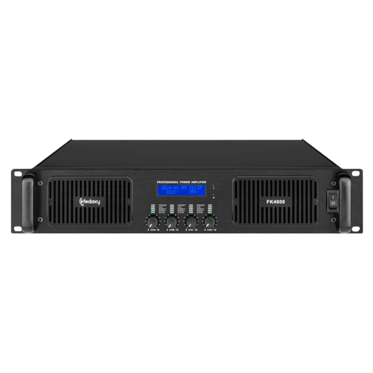 DJデジタルパワーアンプ4 * 300Wブリッジパワープロフェッショナル