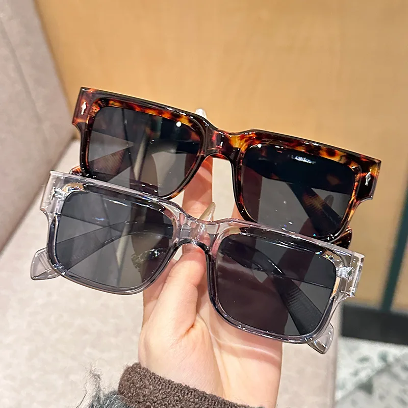 Retro Rectangular Sunglasses Fashion Square Small Frame Shades UV400 Protection Fashion Square Hip Hop Sunglasses Mens Women Retro Outdoor  main image 4