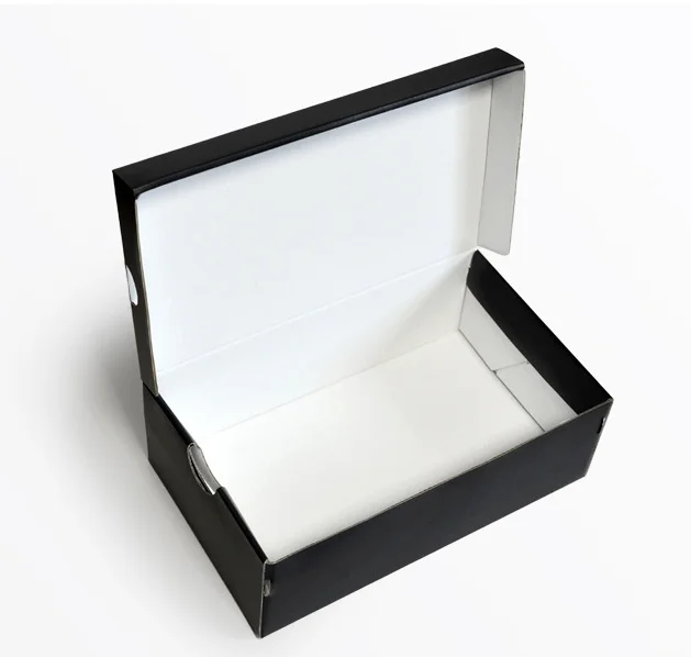 Custom Shipping Boxes Black Corrugated Cardboard Mailer with Gold Foil Embossing for Shoes Socks Garments Gifts Wraps Packaging