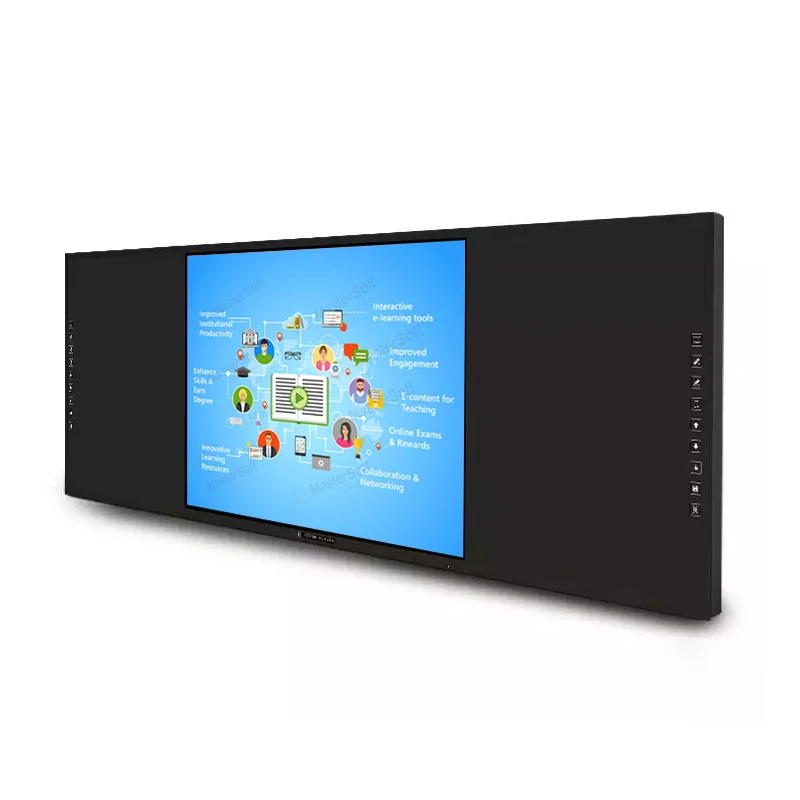 Цифровая светодиодная интеллектуальная Сенсорная панель 4K Интерактивная умная черная доска