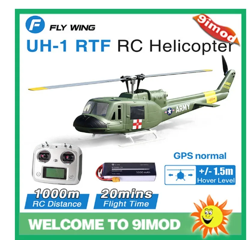 UH-1 Huey V3 Helicopter RTF - Simulation Remote Control Aircraft