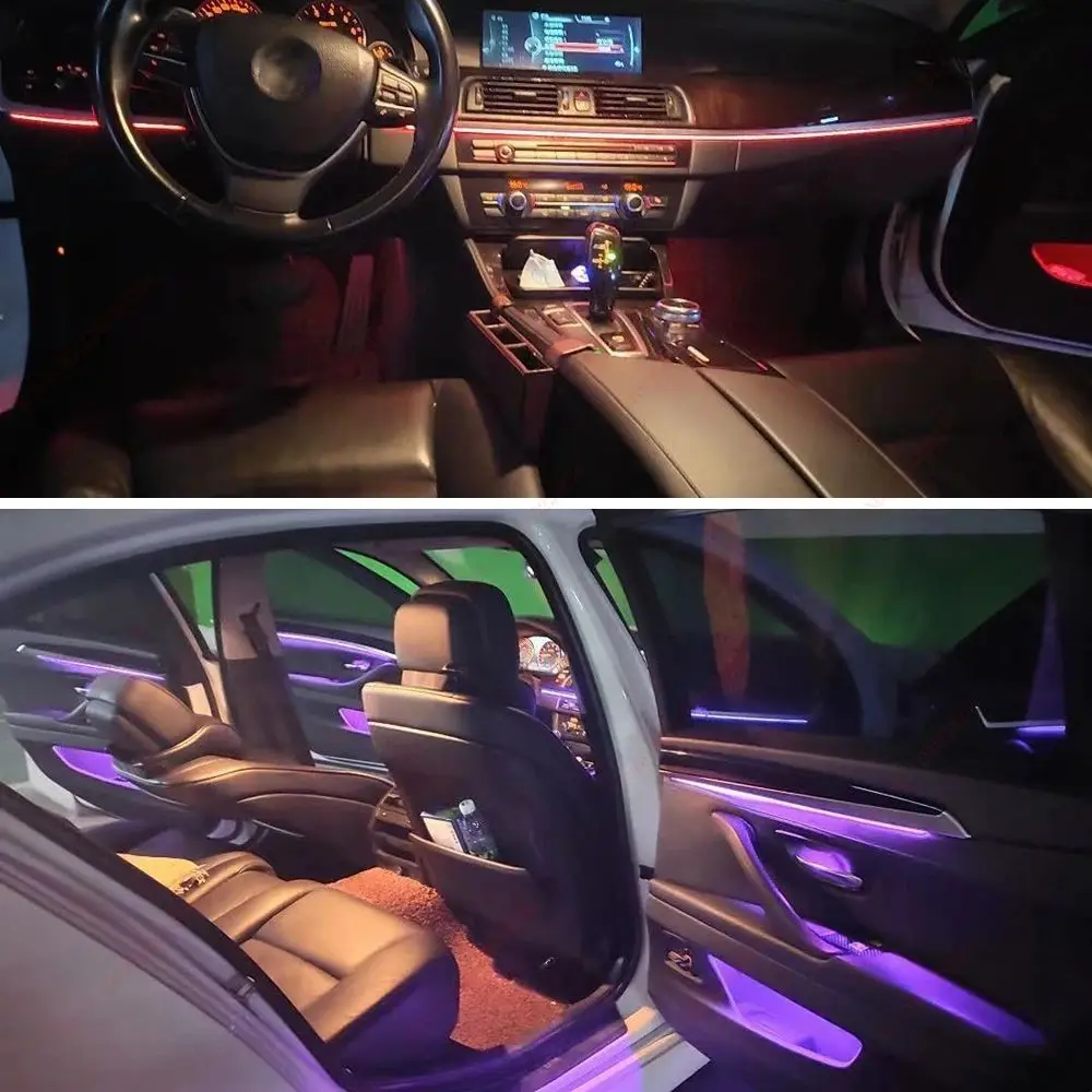 Njssjd Lot De 2 Modules LED Pour éclairage D'ambiance Pour Feux Intérieurs B .MW 5' F07, 7' F01 F02, X5 F15 G05, X7 G07 Avec Double Couleur