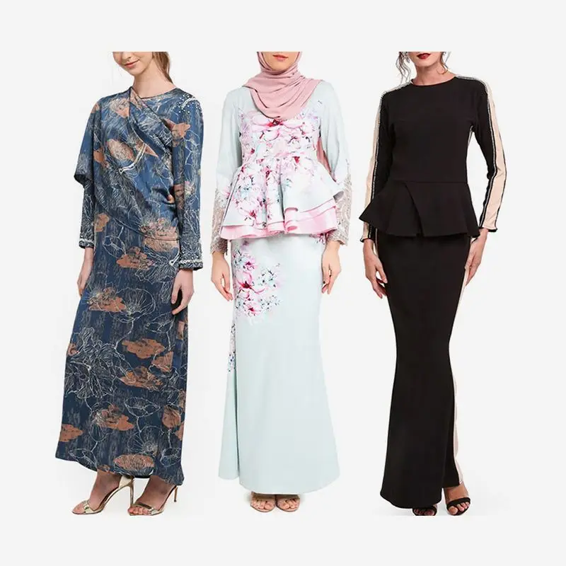 Wholesale Latest Design Muslim Kebaya Borong Jubah Grosir Malaysia 