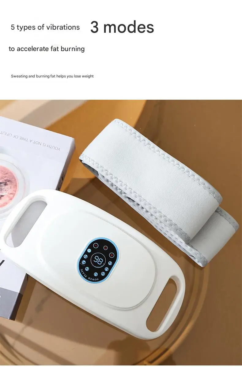 Ceinture de massage du ventre multifonctionnelle, qui aide à brûler les graisses et à perdre du poids, pour divers scénarios d'utilisation à domicile.