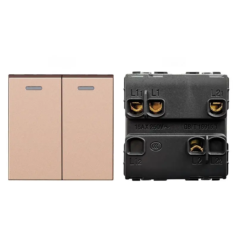 Best Selling Intermediate Modern Push Button 4 Gang Light Switch