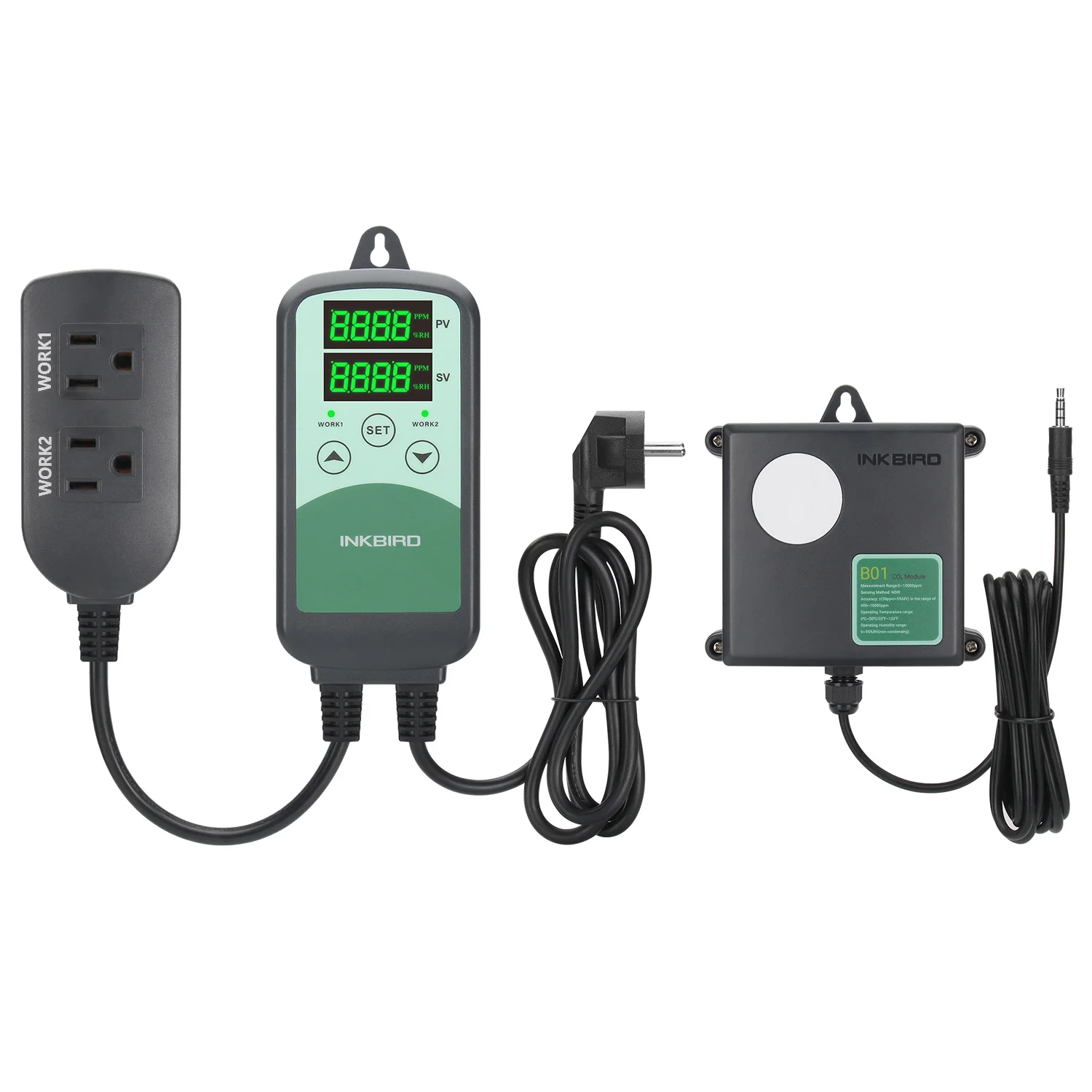 INKBIRD ICC-500T Digital CO2 Controller, Programmable CO2 Controller with different sensor