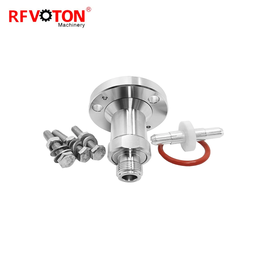 Factory Supply EIA 7/8 Eia Flange for n Female Jack 78 EIA Rf Coax Brass Adaptor Adapter Copper Brass ROHS in Stock