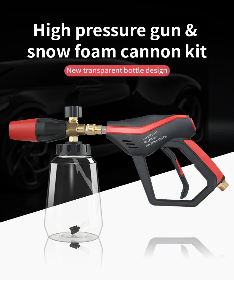 Sonlin 4000psi Snow Foam Gun Car Wash Spraying Kit With 5 Nozzles Spray