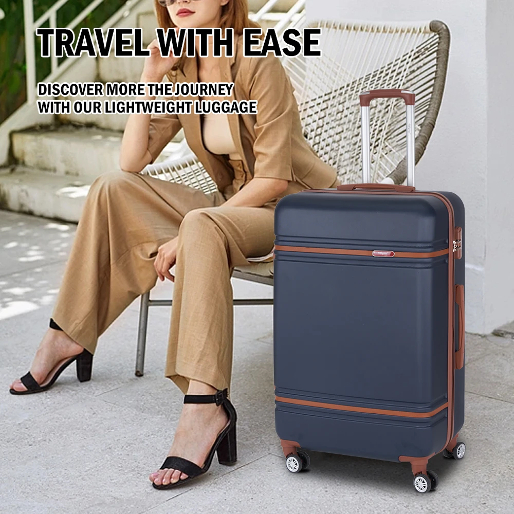 4 Pieces Set Vintage Travel Custom Abs Carry On Trolley Suitcases ...