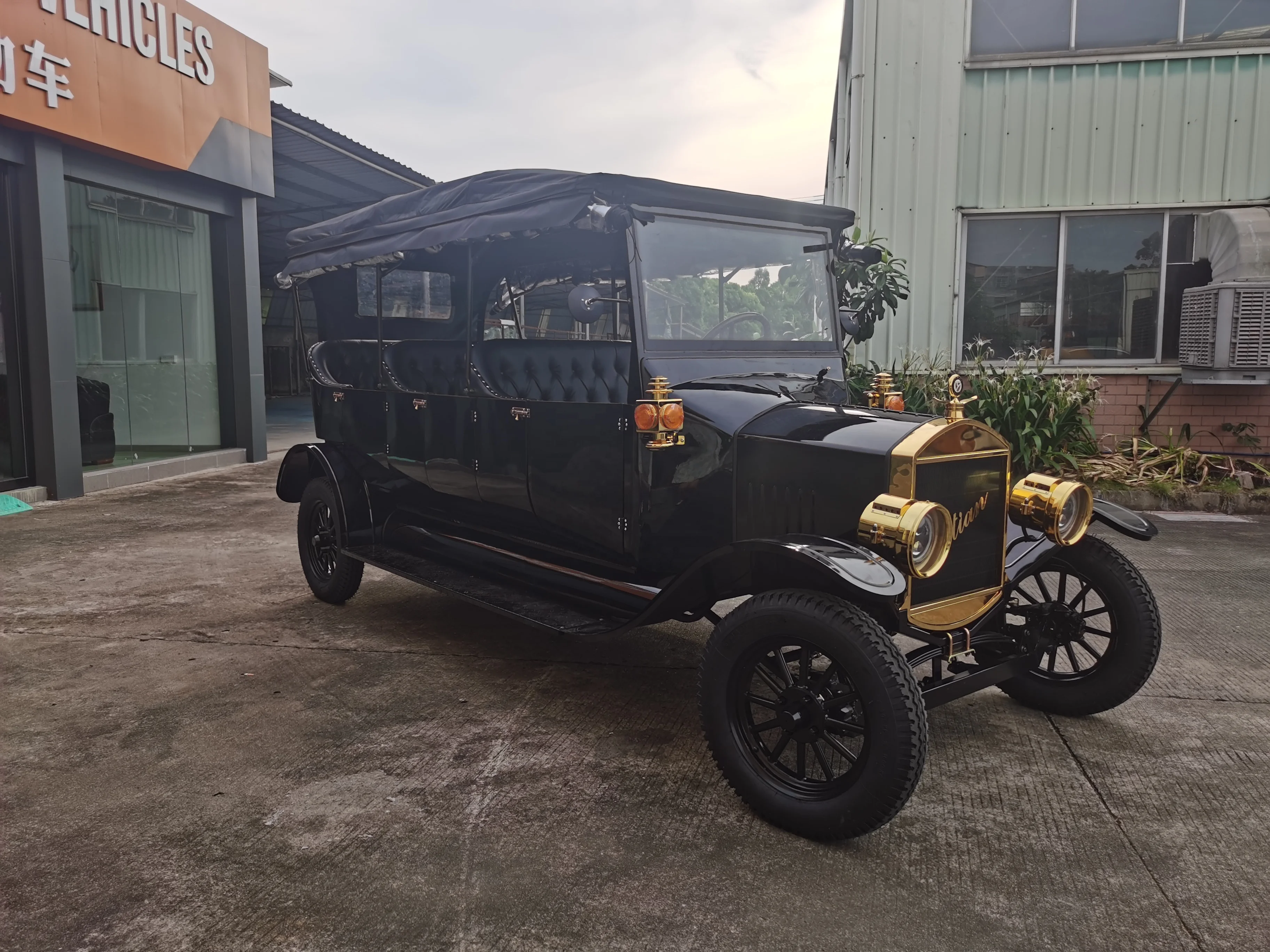 2022 Новый Туристический 8 местный Классический Электрический винтажный автомобиль