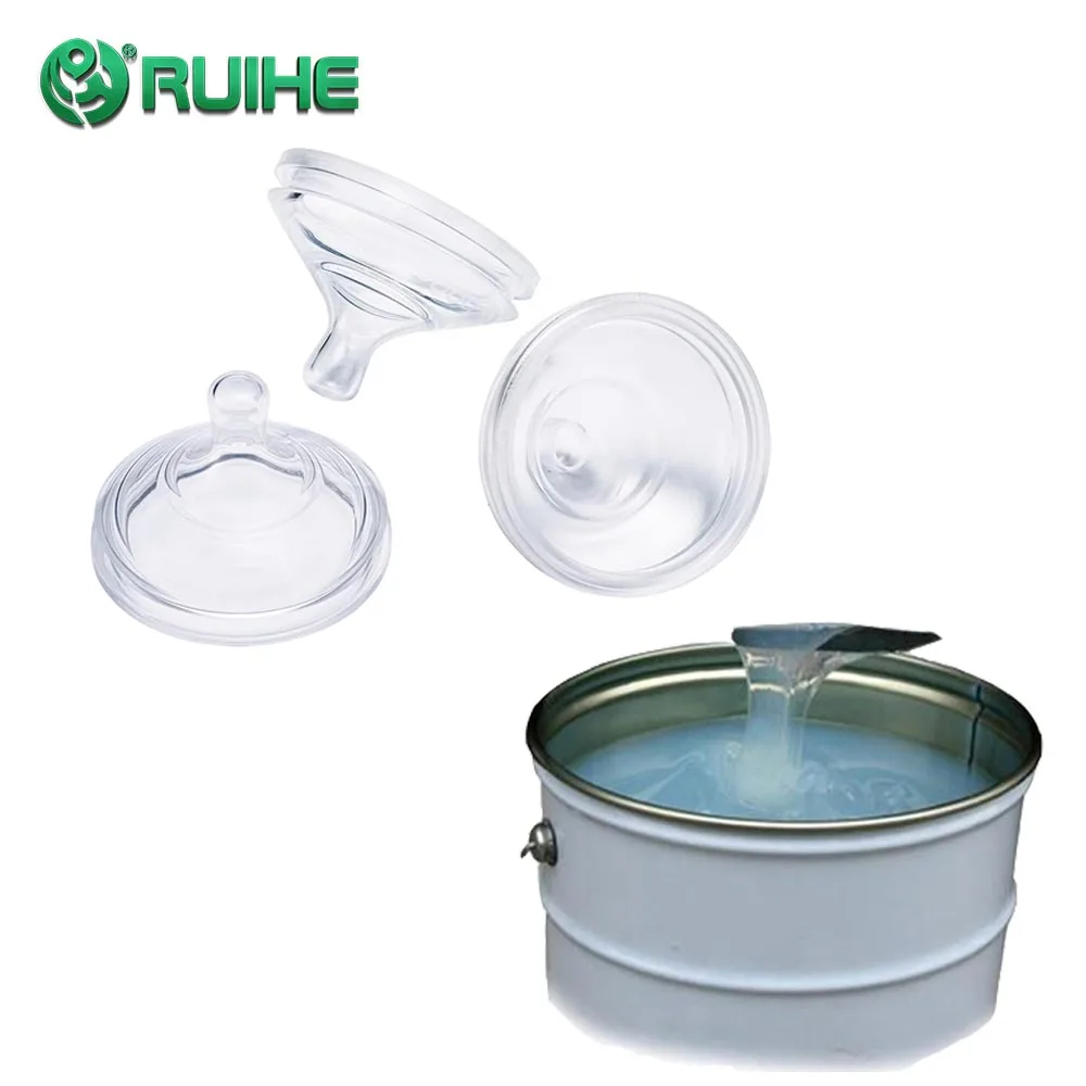 Transparent 50 Shore A LSR Liquid Silicone Rubber for Baby Pacifiers with Small Deformation Value