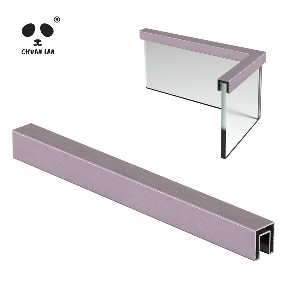 Chuanlan Modern Design Aluminium Glass Railing Decorative Pipe U Channel Slot Tube for Handrail Balustrades & Handrails