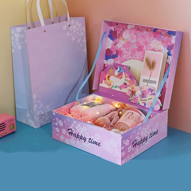 Luxury Custom Design Creative Kids Decoration Birthday 3d gift box packing Boxes