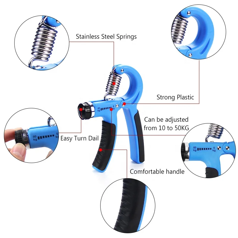 CHENGMO SPORTS Factory Price Finger Exerciser Silicone Hand Grip High Quality Forearm Trainer 5 in 1 Hand Grip Strengthener Set