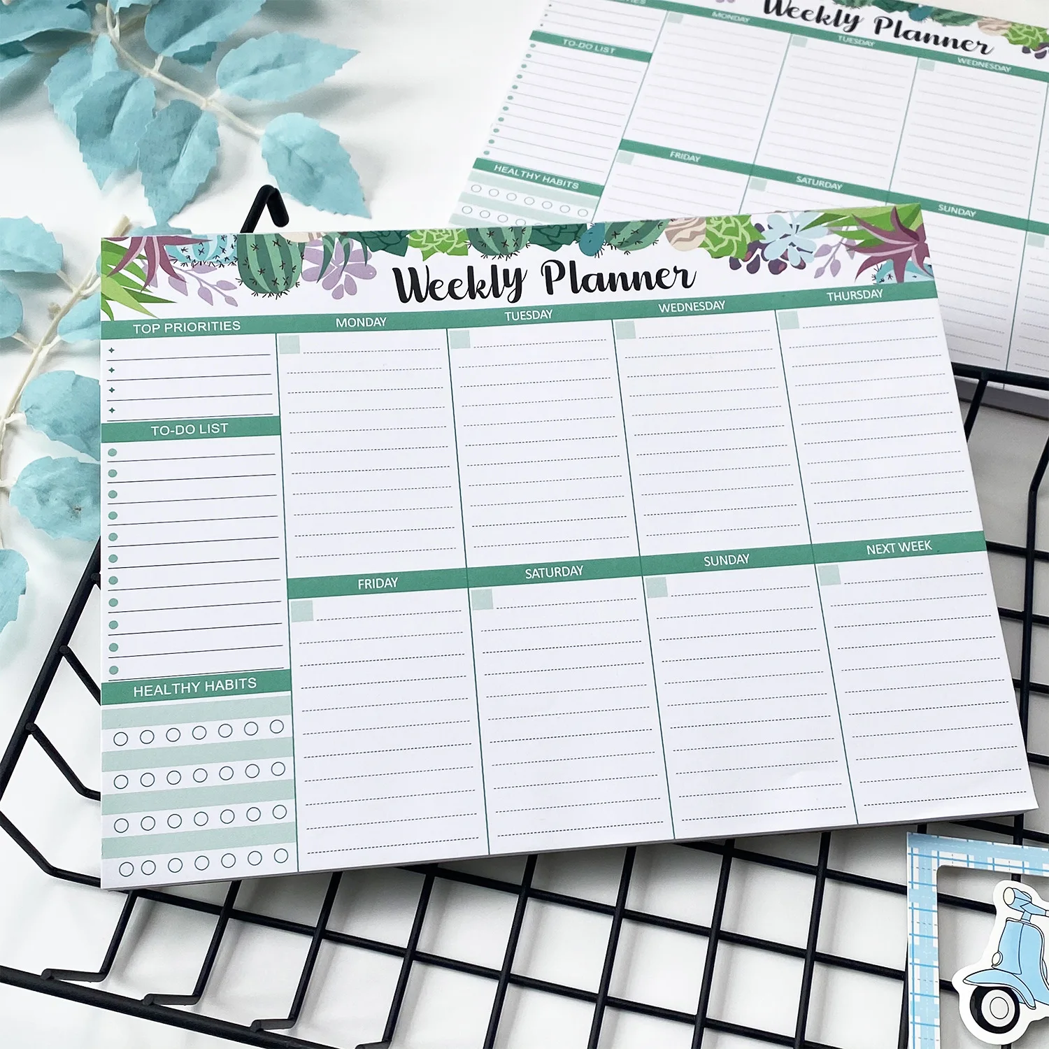 A4 Simplified Daily Plan Weekly calendar  Notepad Memo Book Office Thick Schedule Book Message board