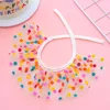 Colorful polka dots on bibs