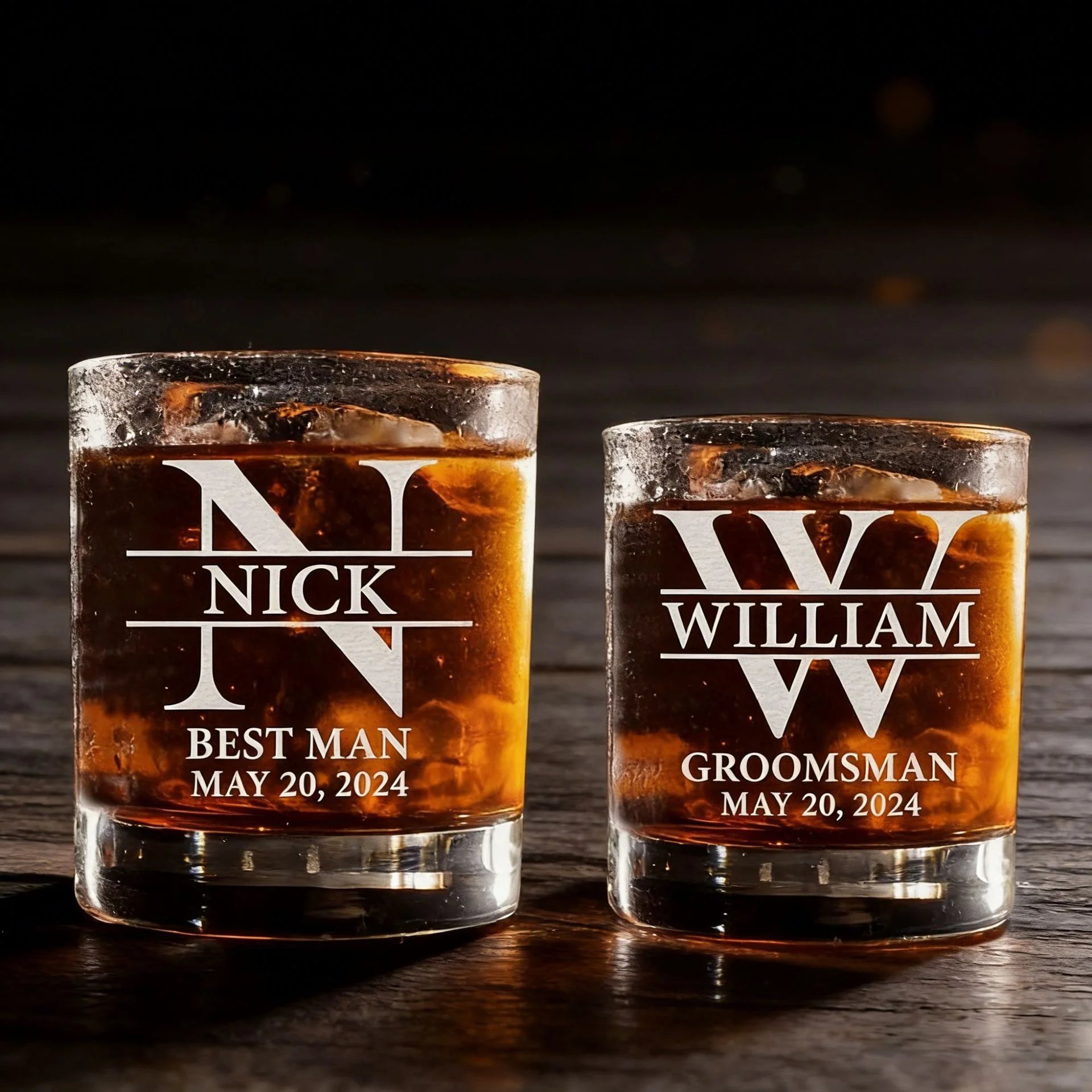 ‘s Best-selling Whiskey Glass Handmade Transparent Liquor Cup Customizable for Father’s Day Gift preview 3