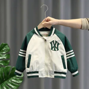 New Korean-style Casual Children's Wear, Boys' Spring and Autumn Tops Baby Baseball Jackets Clothes for Kids
