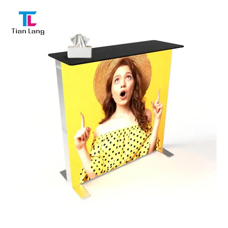 TianLang 5sekundová Montáž Světelná Schránka Stůl Pro LED Světelnou Schránku Výstavní Stojan Prodejní Pult Promiční Stůl