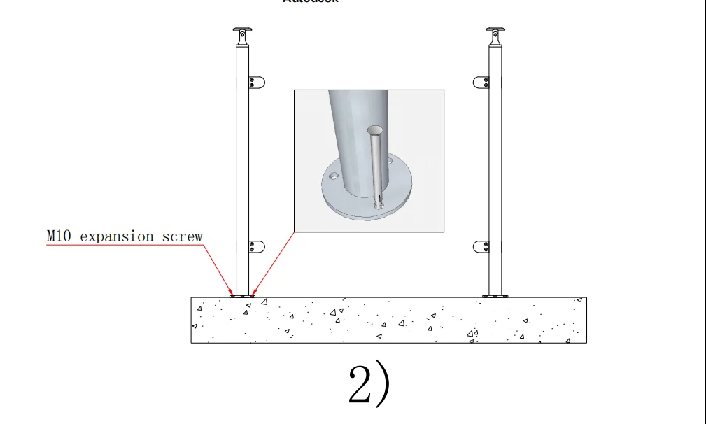 Factory price stainless balustrade handrail outdoor stainless steel baluster glass railing balcony railing factory