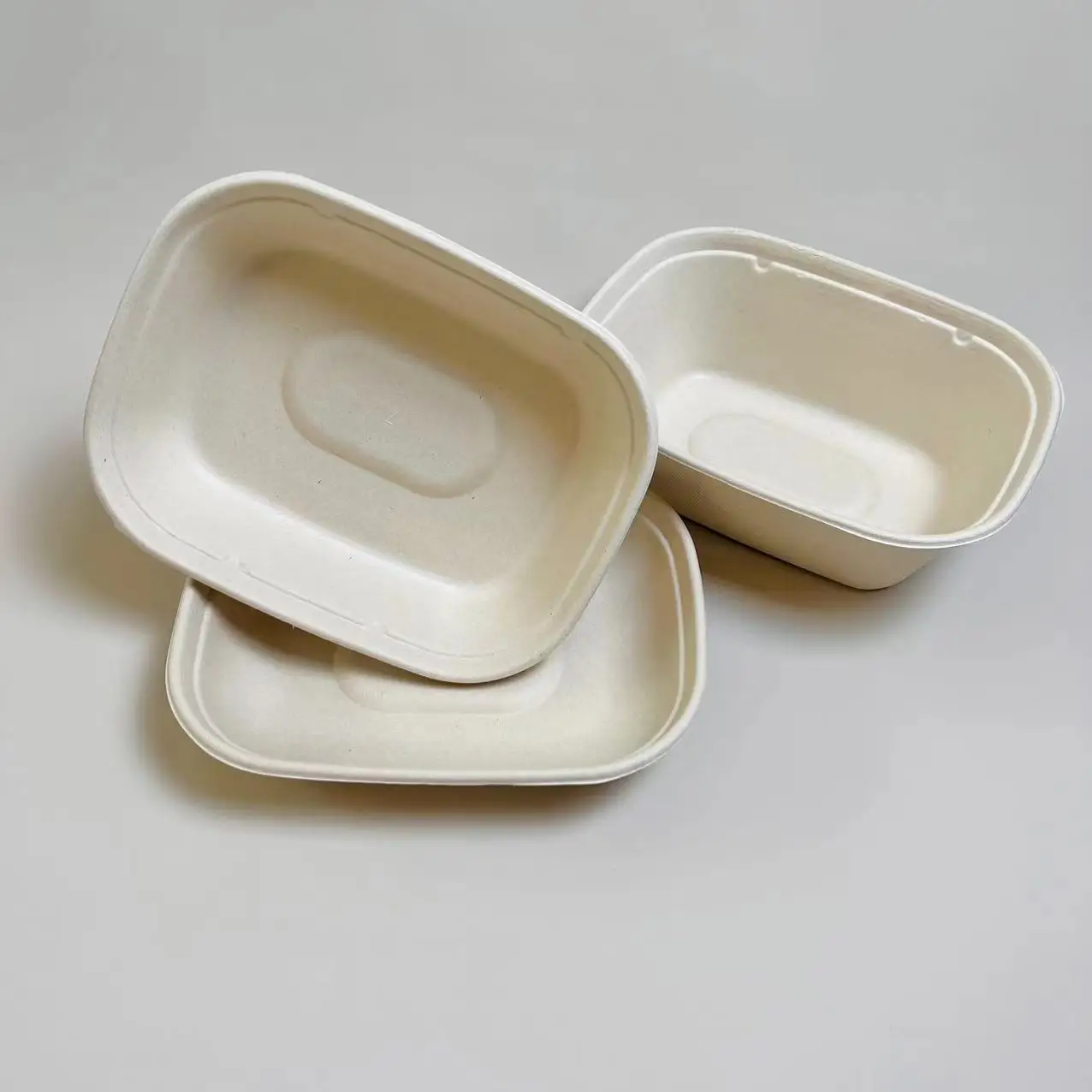 100% Eco-friendly Disposable Biobased Tableware 1100ml Sugarcane ...