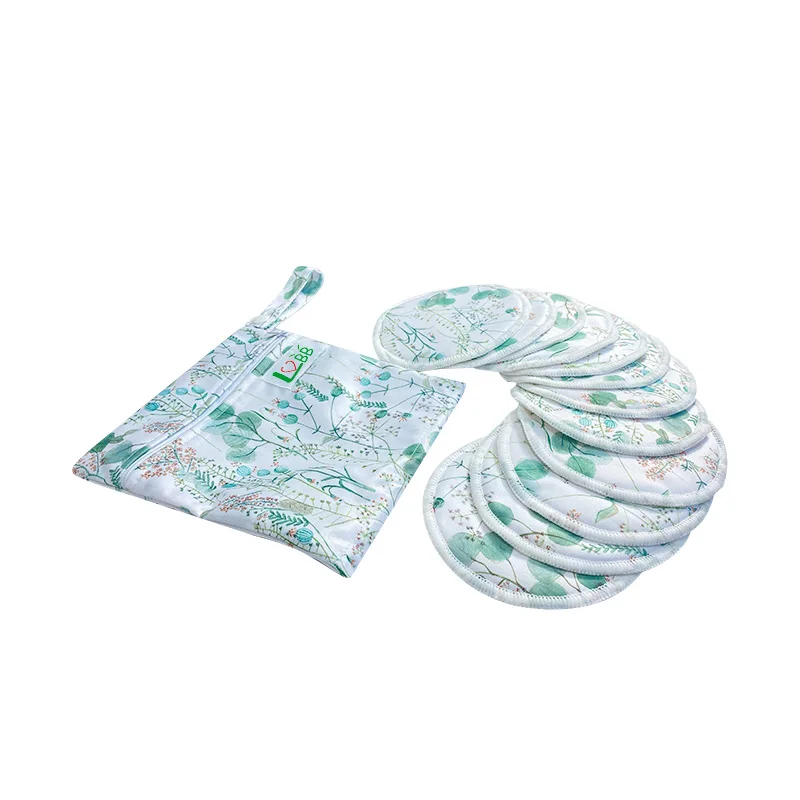 Organic Reusable Bamboo Nursing Breast Pads Reusable Spillproof