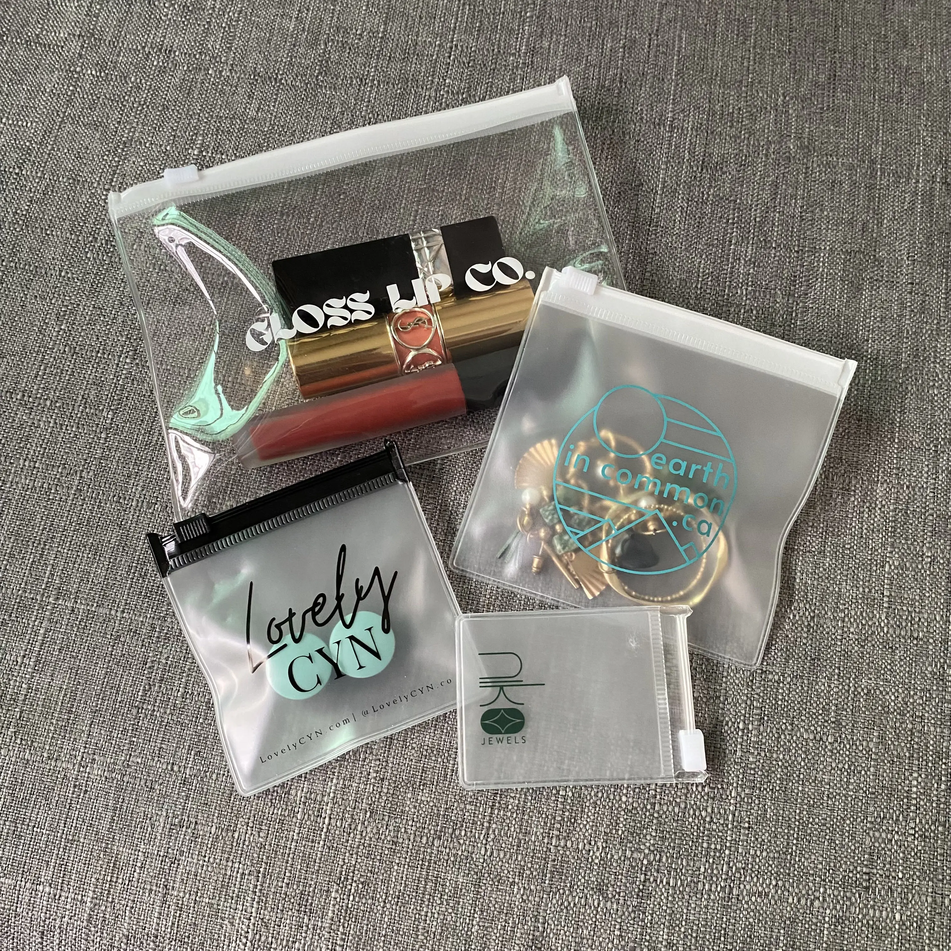 Amazon.co.jp: NATX 100個 クリア PVC 透明 ジップロック