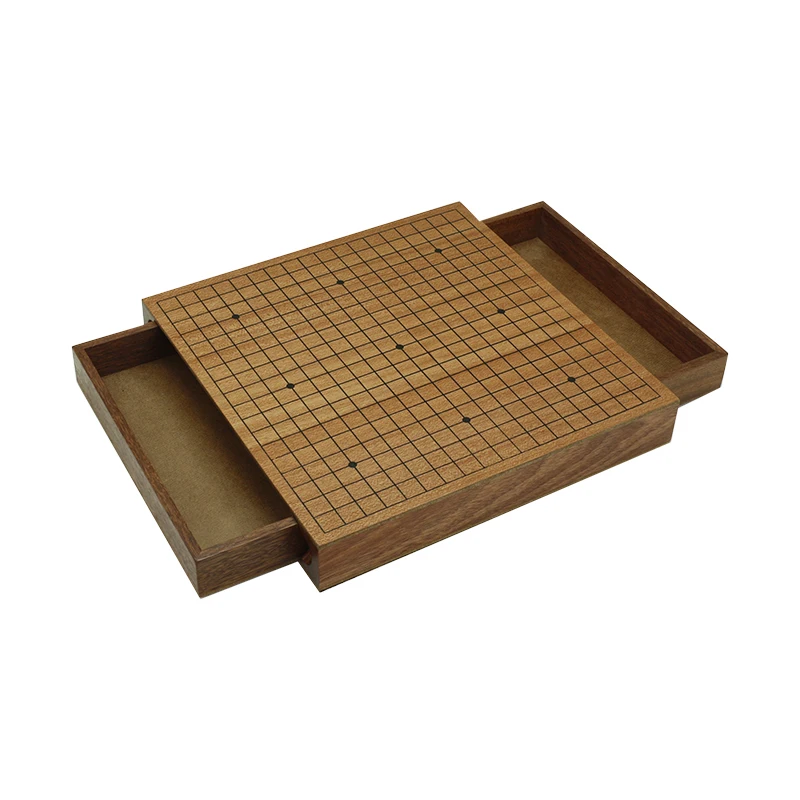 Wooden Go Board Game Set With Storage Drawers,Classic Goban 2 Player ...