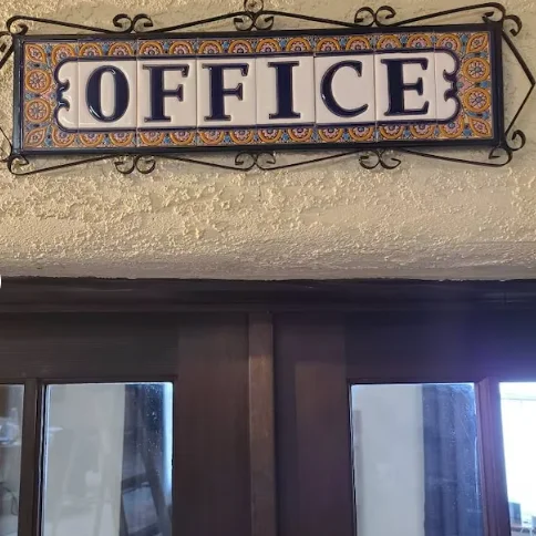 Factory Custom Glazed Letters and Numbers 3.5*7.5cm Hand-painted Ceramic Tiles  Wall Deco Tile