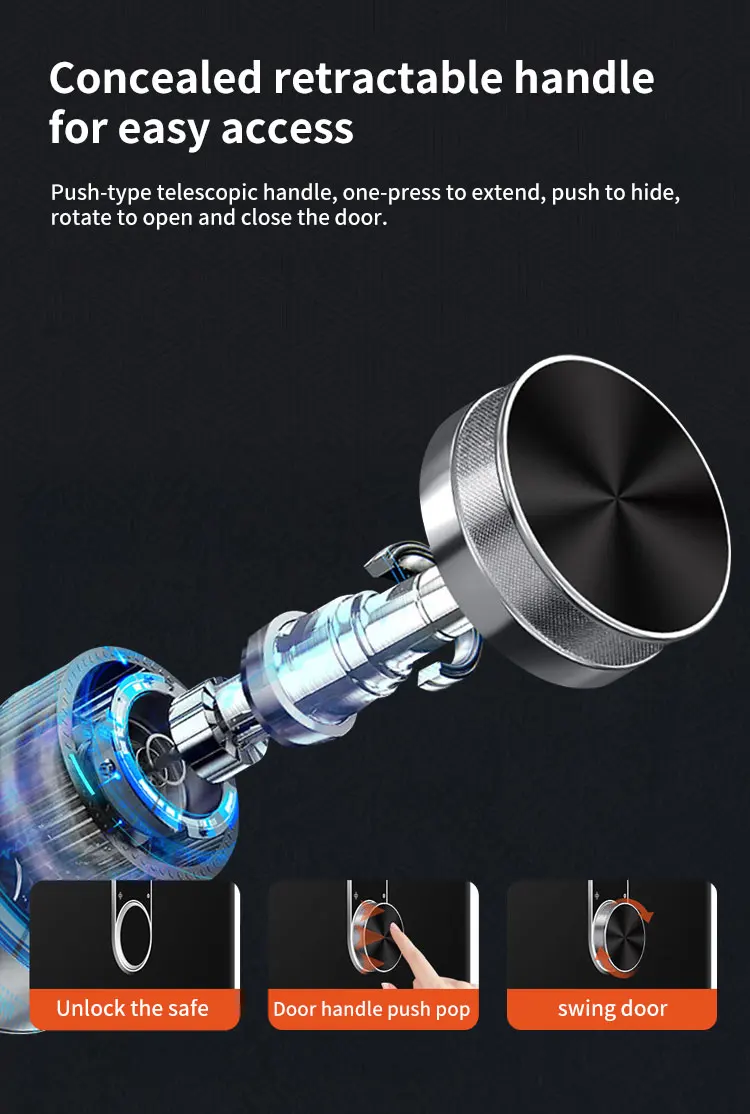 CEQSAFE High Quality Heavy Metal Home Money Security TUYA APP WIFI SAFE BOX supplier