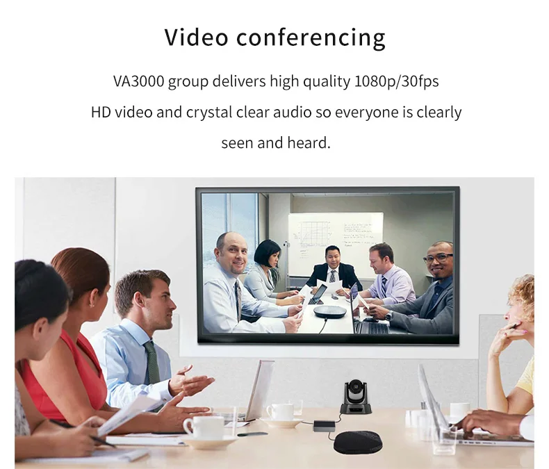 VA3000E Full HD 10x zoom all in one video conferencing solution broadcast camera