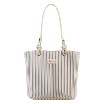NOHOO Hot Sale Large Capacity Solid Color Lightweight Simple Women Tote Bag for Travel