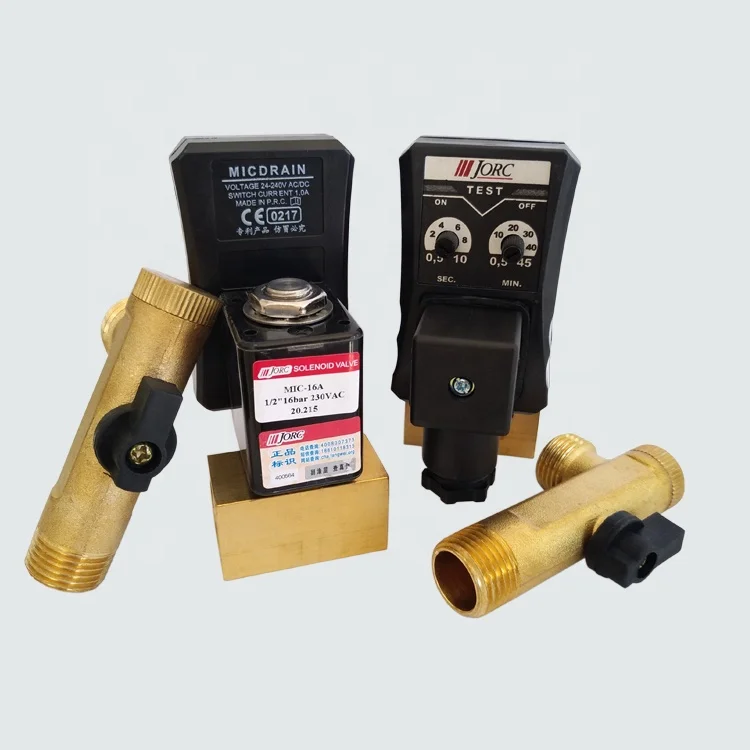 Électrovanne Pour Compresseur D'air – AC220V 5,5 VA – Filetage M10x1, Dimensions 53x53x18 Mm