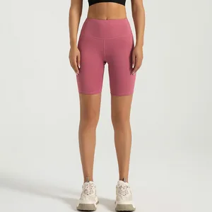 Wholesale Running Shorts Women High Waist Biker Shorts Sports Fitness Compression Yoga Shorts