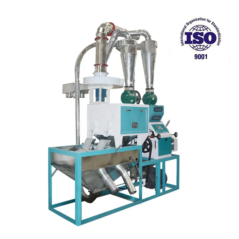 Wheat Semolina Cassava Corn Flour Milling Machine Automatic Aata Chakki Wheat Corn Mill Machine Roller Mill Machine