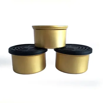 Latas De Aluminio Rose Golden Color 80ml Empty Aluminum Tin Cans for Car Fiber Pad Organic Scented Air Freshener