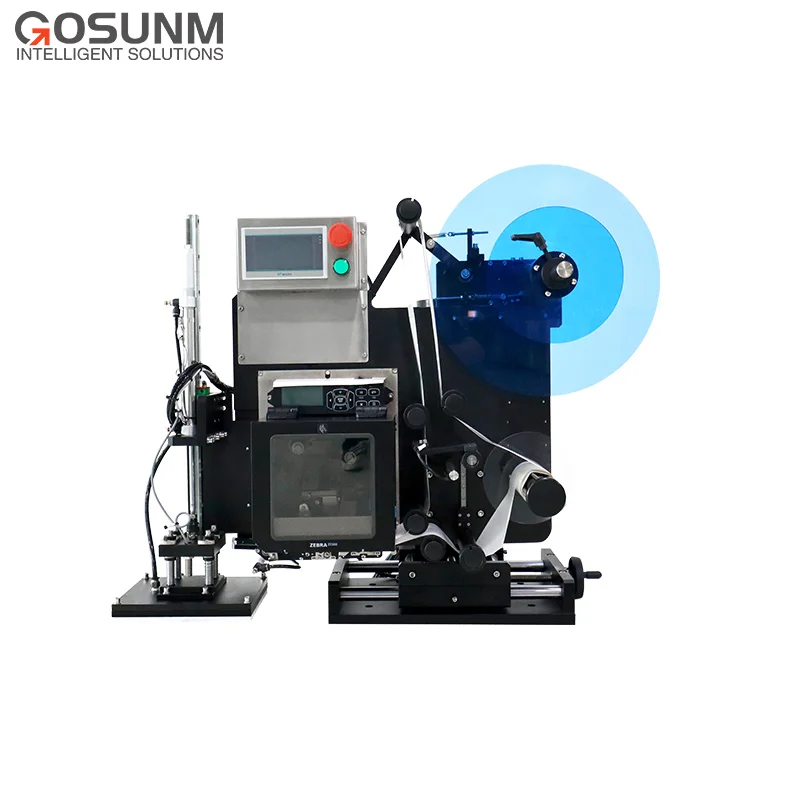 Corner Wrap Label Applicator with Printing Function Print and Apply Labeling Systems