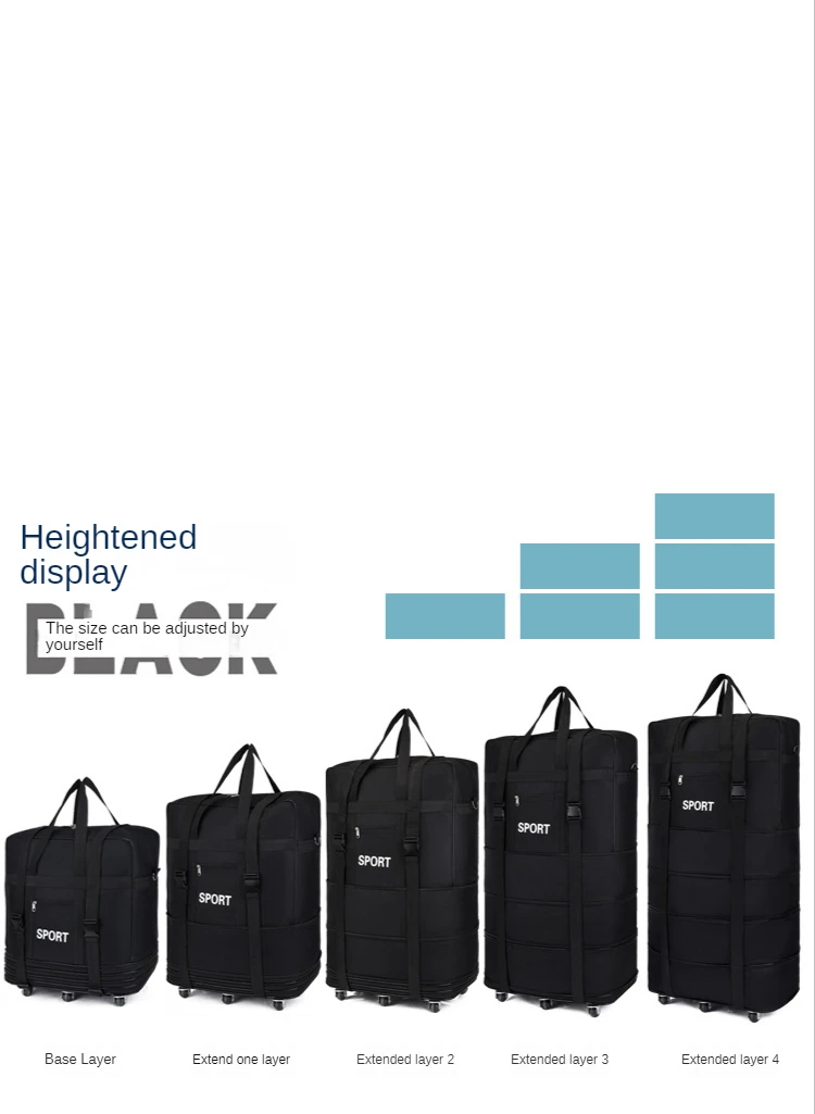 Airline Checkin Folding Working Baggage Bag Large Capacity Oversized