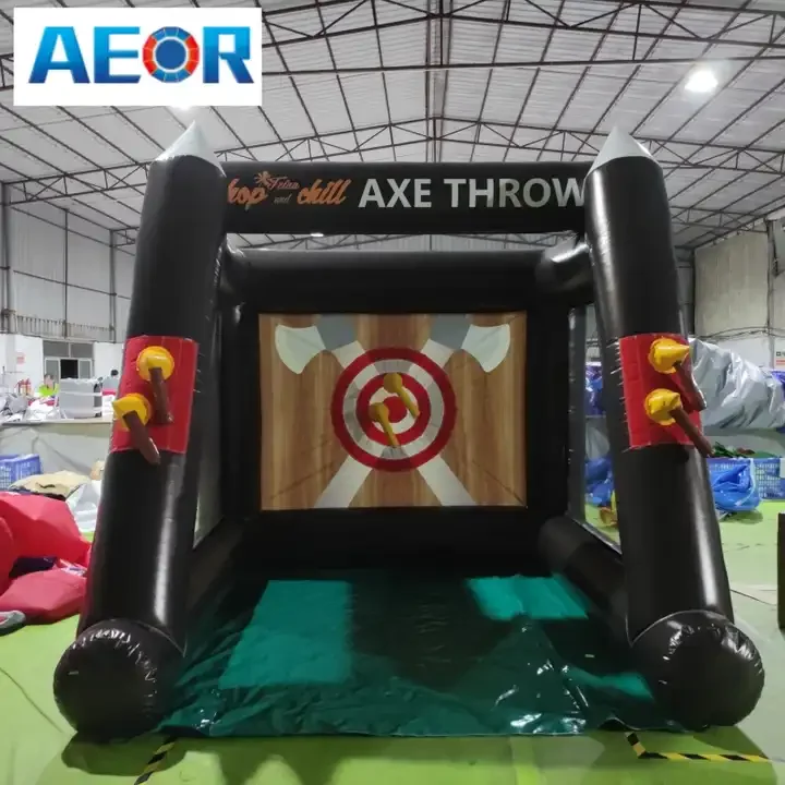 Commercial Carnival Games Axe Throwing Dart Board Games Inflatable Axe