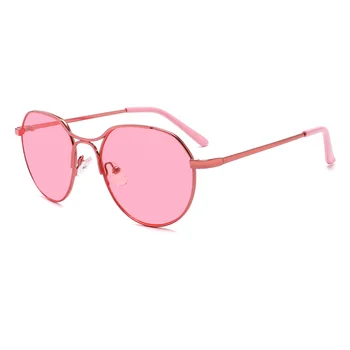 2024 Trendy Designer Vendors Womens Fashion Round Oversize  Pink Lens UV400 Cat Eye Candy Colorful Sunglasses City