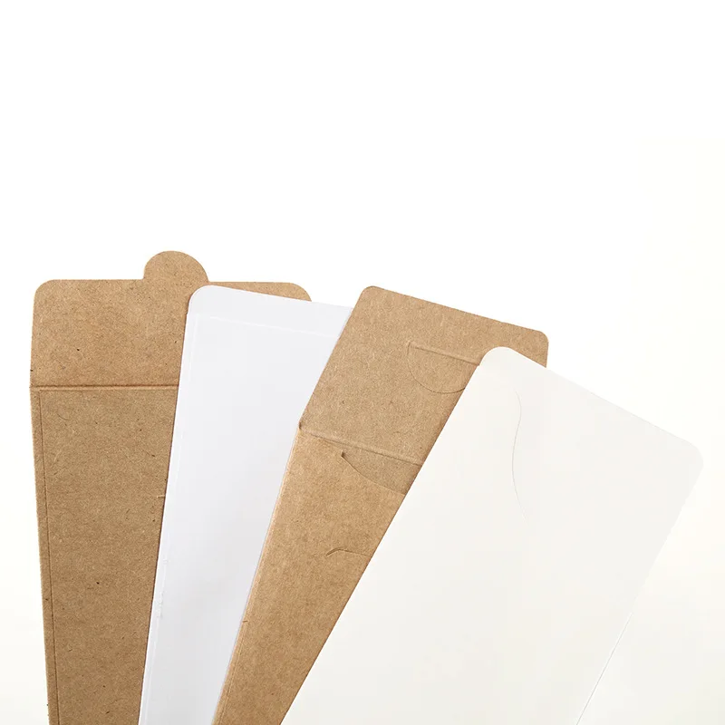 Custom Logo Printed Biodegradable Kraft Paper Knife Sleeves for Business Envelope Use-Chopstick Packing Sleeve