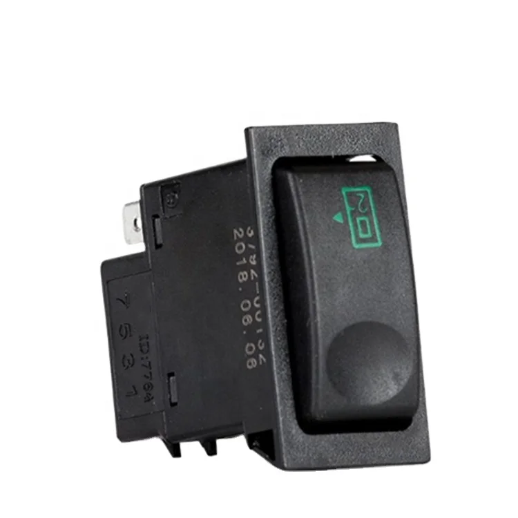 ゆぽ ZK6660D Rocker Switch Black 2 Pin Rocker Switch 3792-00132