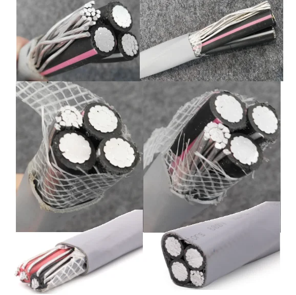 Ser 3x 4/0 + 2/0 Al Cables Aa8000 Conductor Aluminum Xhhw2 Xlpe 2