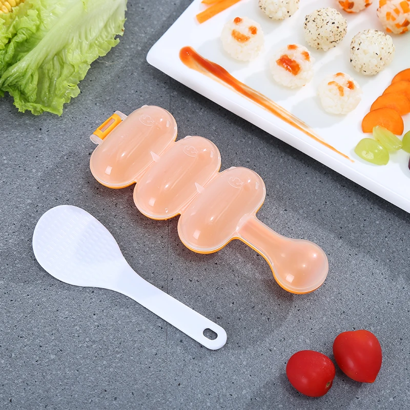 Kitchen Tools Rice Ball Shaker Japanese Sushi Maker Mold Sushi Making Kit For Kids DIY With Rice Paddle