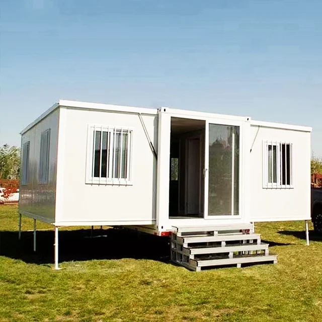 Four bedrooms one bathroom deluxe 2040 ft prefabricated folding container house for sale prefabricated house